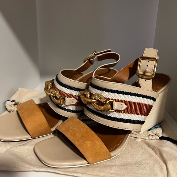 TORY BURCH 🧡 HEEL Like New - Picture 1 of 3